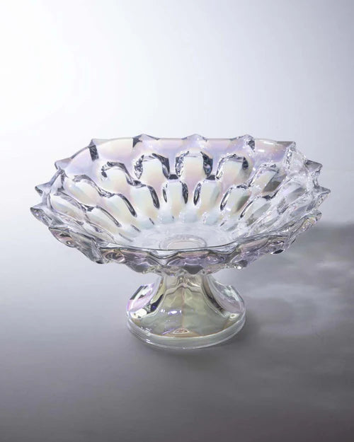 Decorative Footed Crystal Bowl