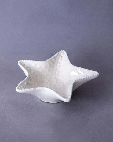 Starfish - Set of 3 White Nut Bowls