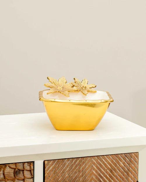 Daffodil Flower Serving Bowl - 9.5"