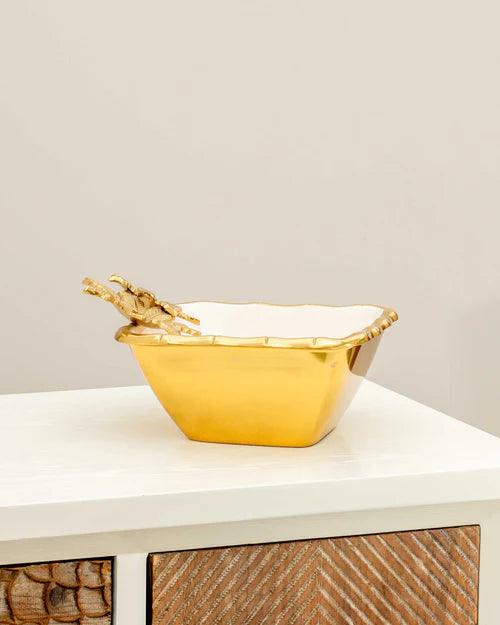 Daffodil Flower Serving Bowl - 9.5"