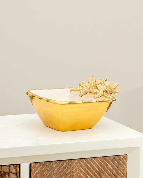 Daffodil Flower Serving Bowl - 9.5"