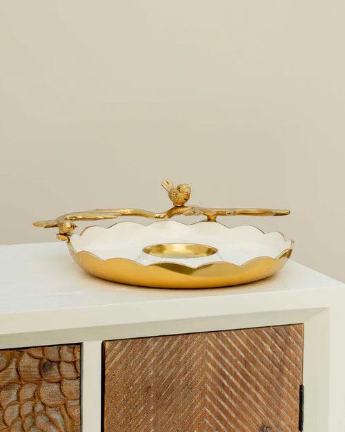 Vintage Bird On Edge Serveware