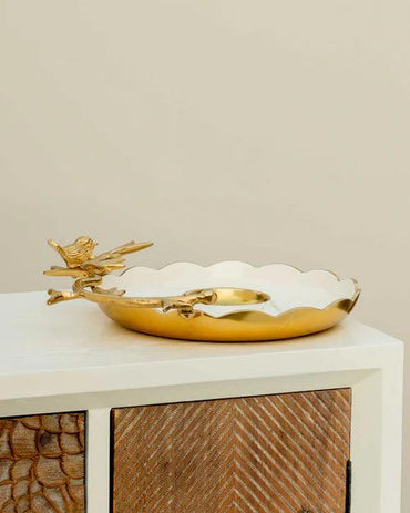 Vintage Bird On Edge Serveware