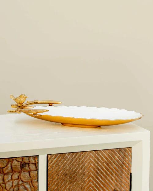 Mollusc Brass Serving Platter