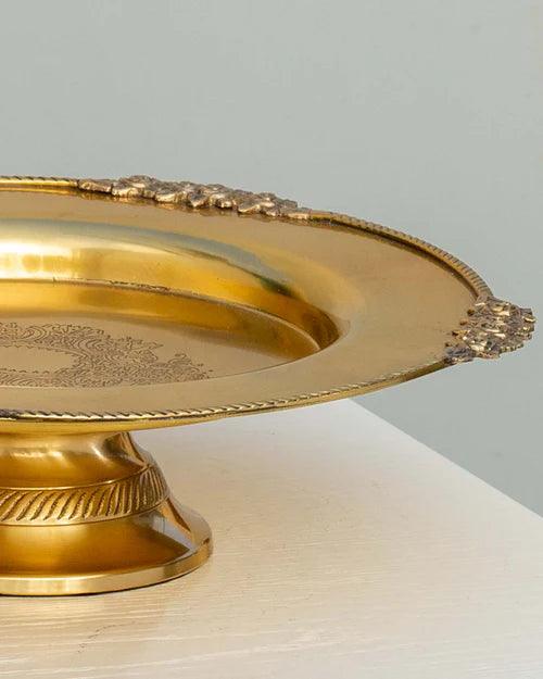 Brass Rose Platter