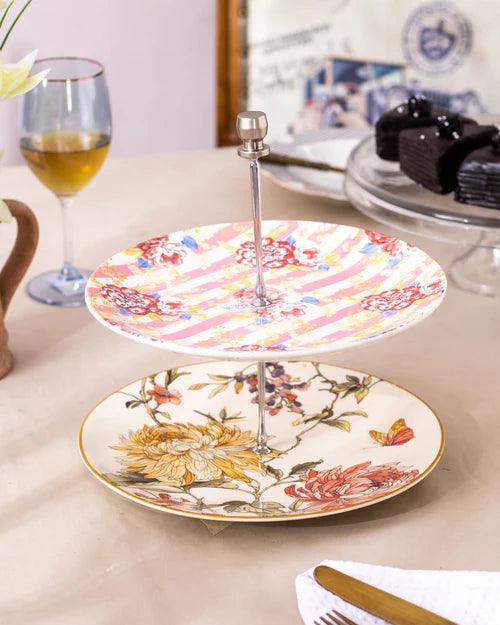 Highland Blooming 2-Tier Cake Stand