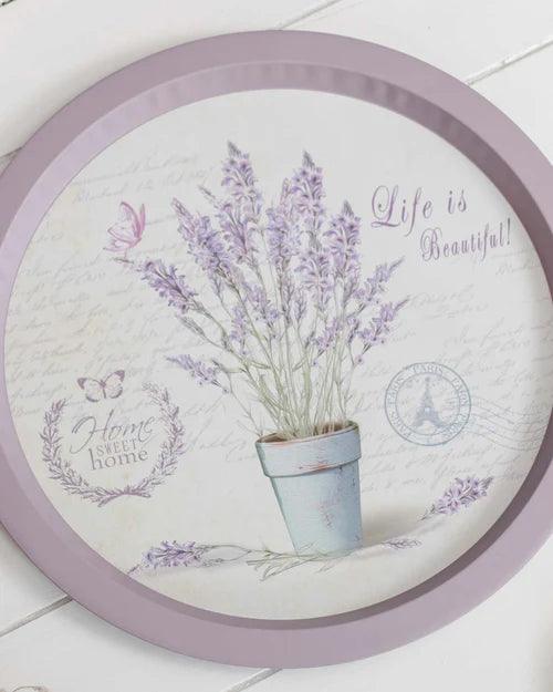 'Life is Beautiful' Round Serving Tray- set of 2