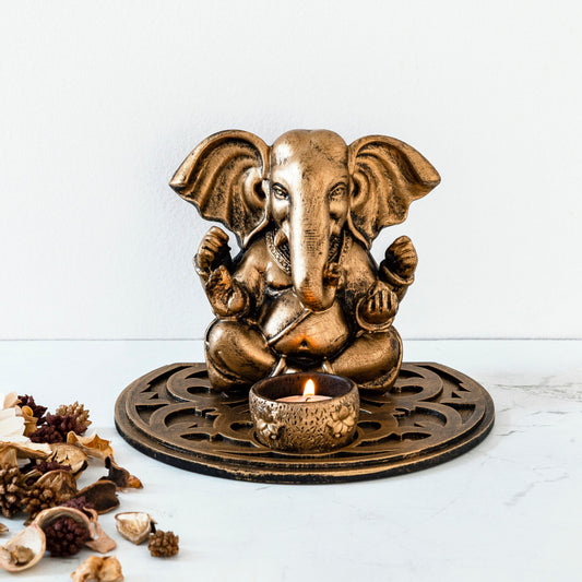 Ganesha with T- Light Holder