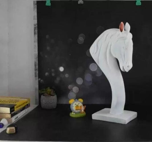 XL THE STATEMENT STALLION STATUE- MILKY WHITE