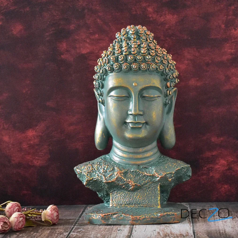THE AMOGHASIDDHI BUDDHA HEAD STATUE - LARGE