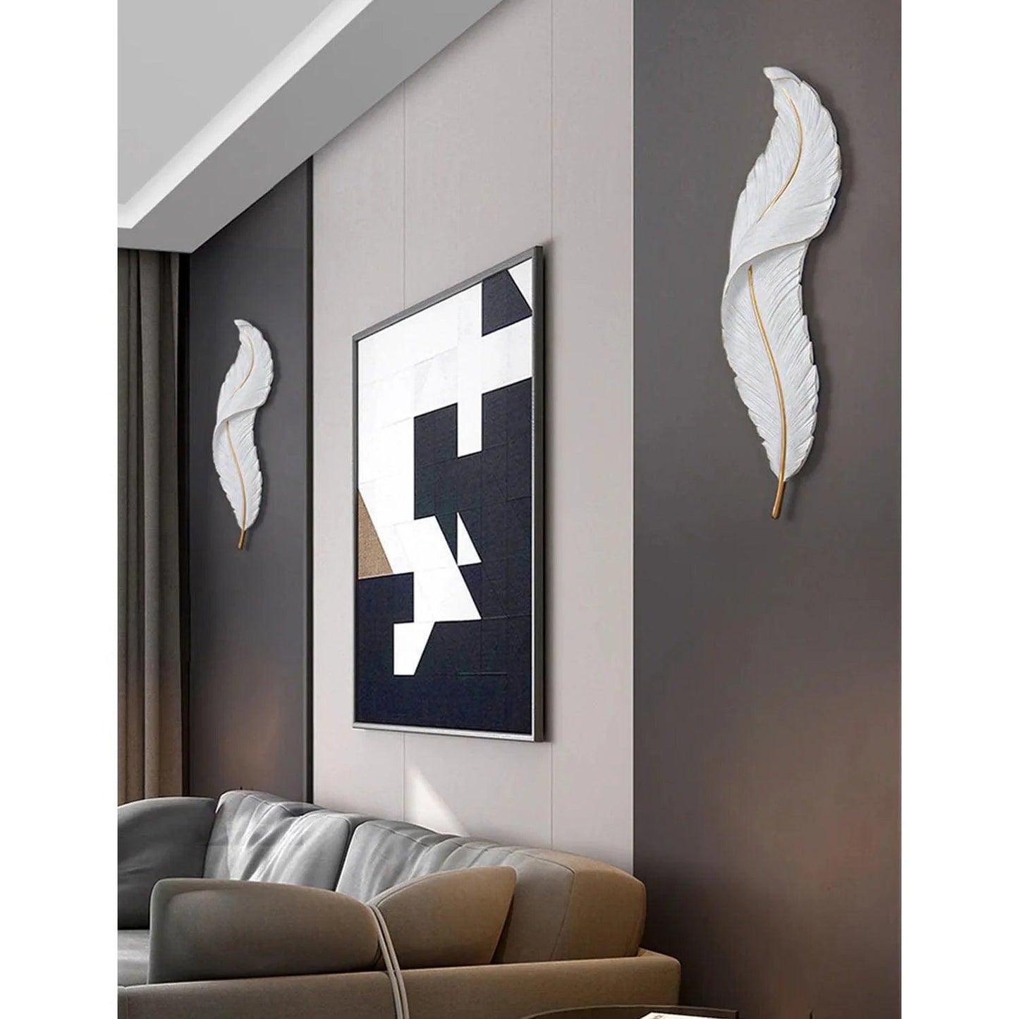 Snowy Quill Wall Light