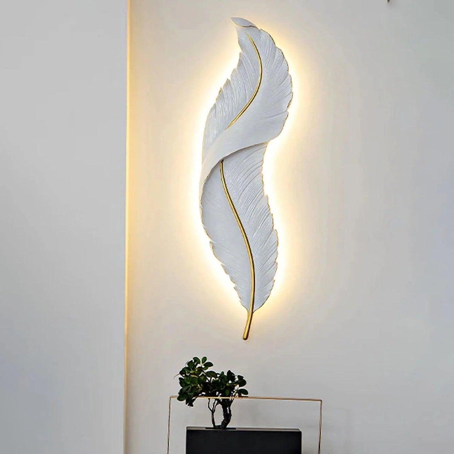 Snowy Quill Wall Light