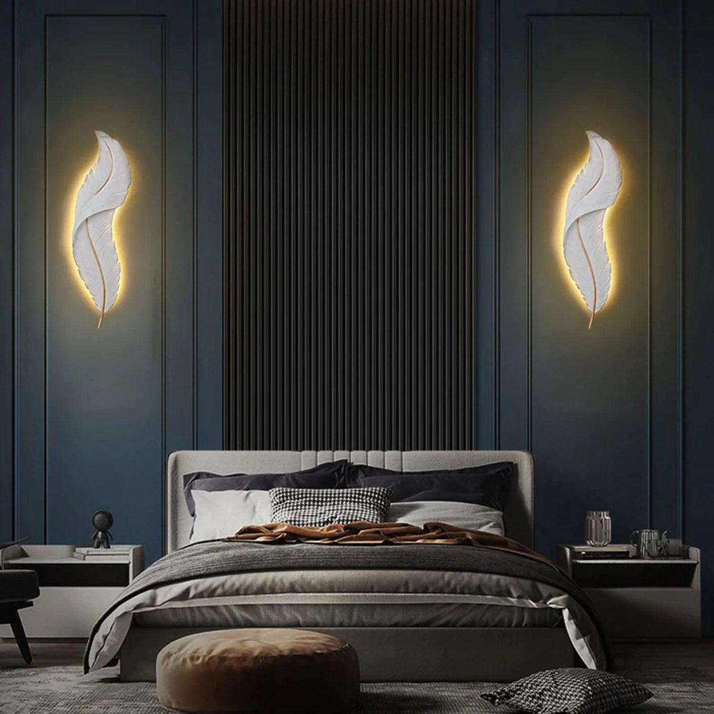 Snowy Quill Wall Light