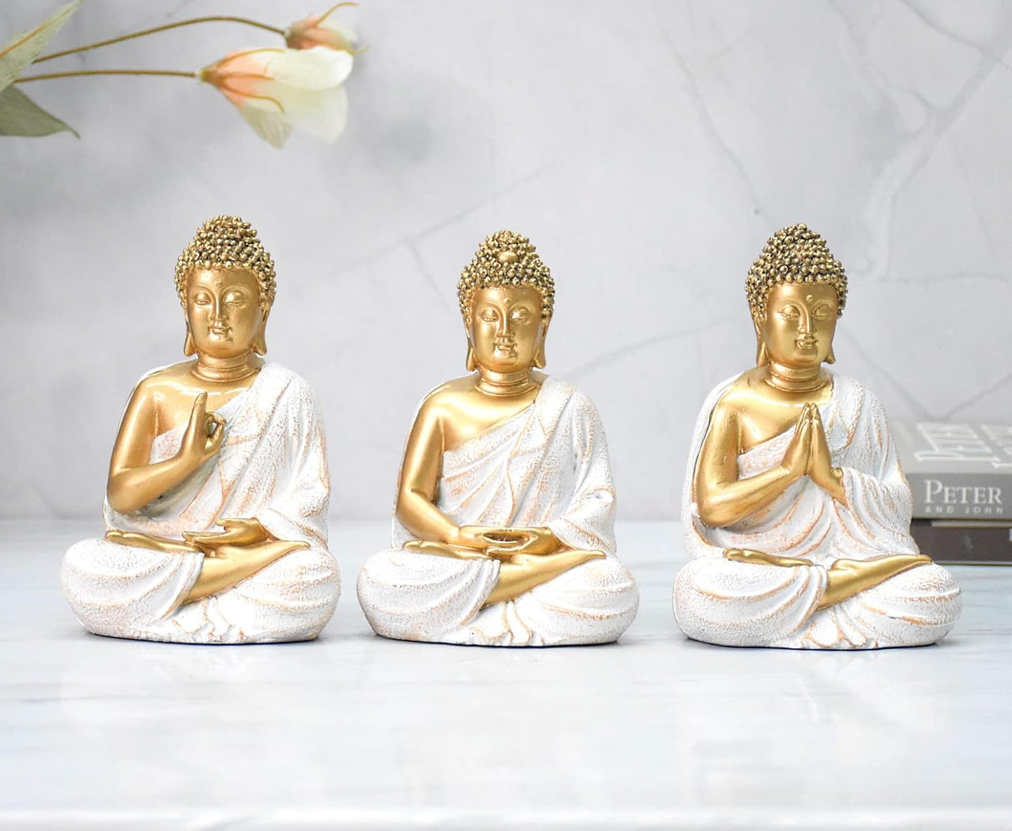 LORD BUDDHA STATUE IN THREE DIFFERENT POSITIONS