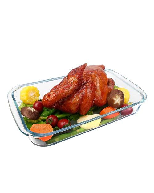 Glass Rectangular Baking Tray '1L' - Set Of 2