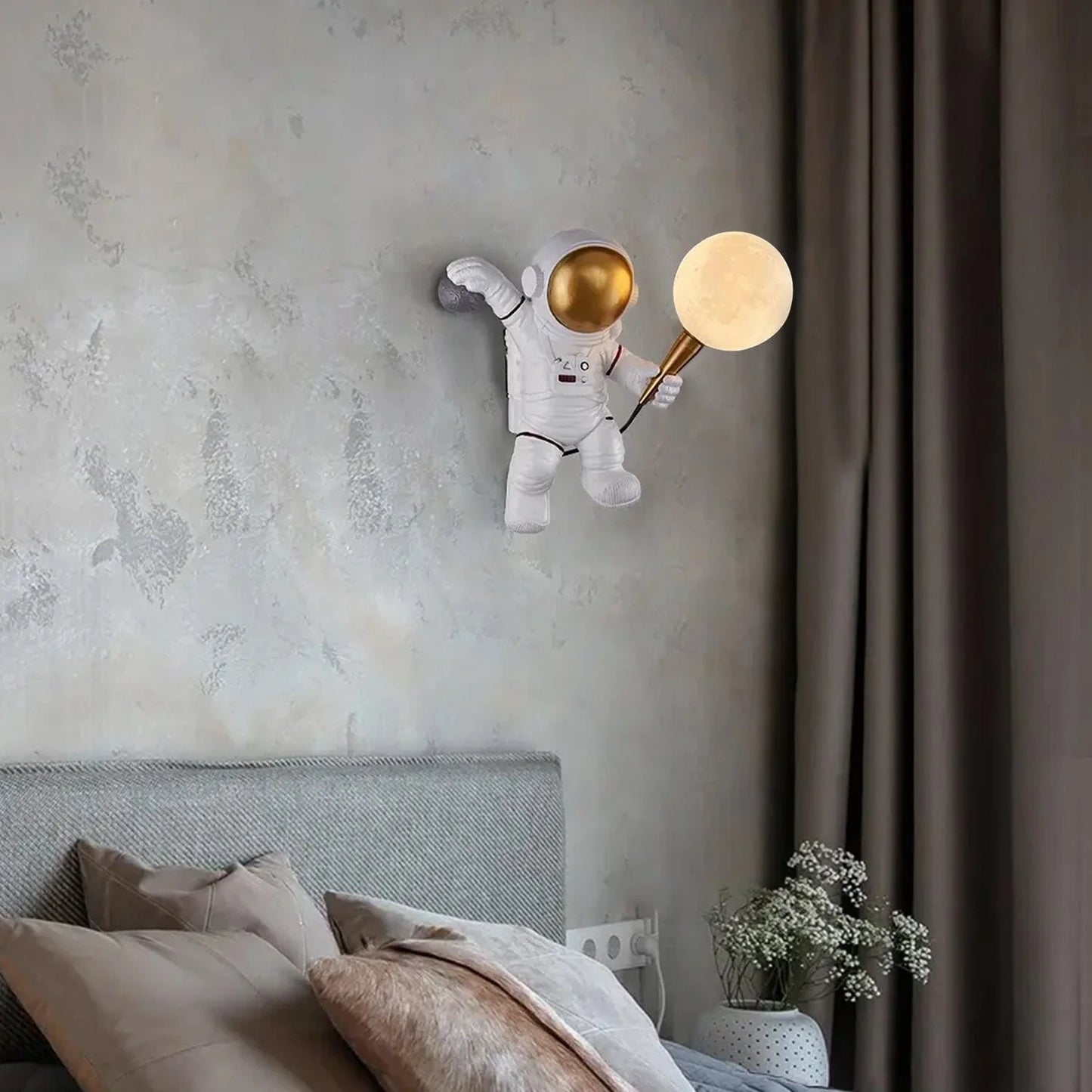 Space Explorer Astronaut Wall Light