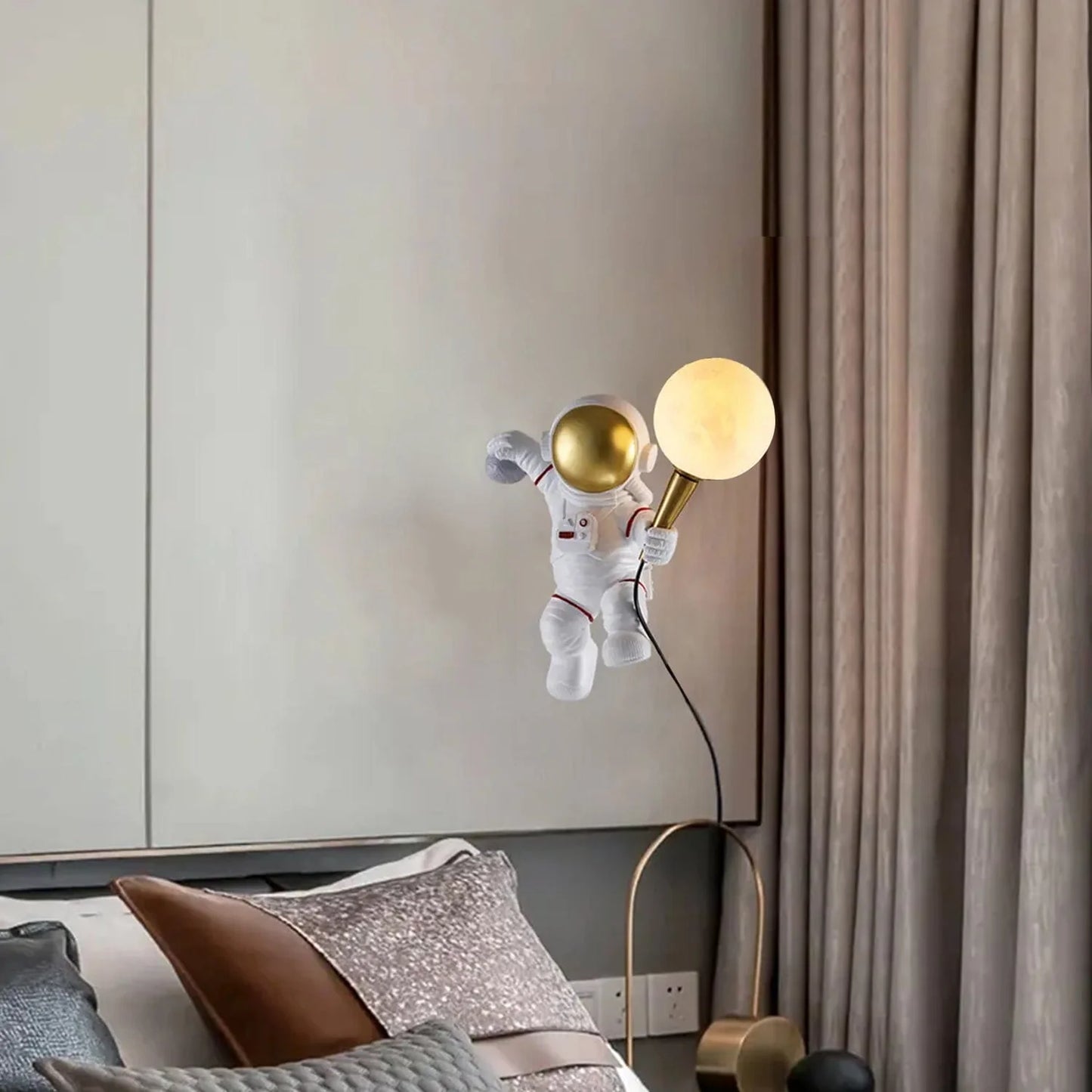 Space Explorer Astronaut Wall Light