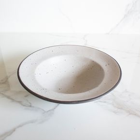 Dim Black Pasta Bowl| Gray | Stoneware Ceramic