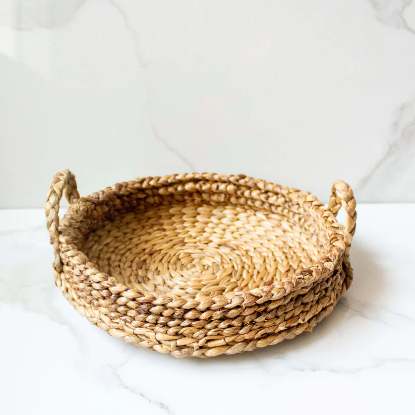 Handcrafted Woven Tray | Water Hyacinth