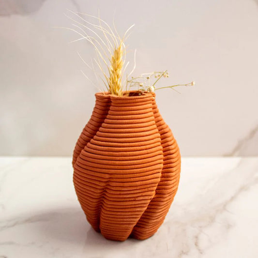 Terracotta Vase Brown and Twisted Vol. I