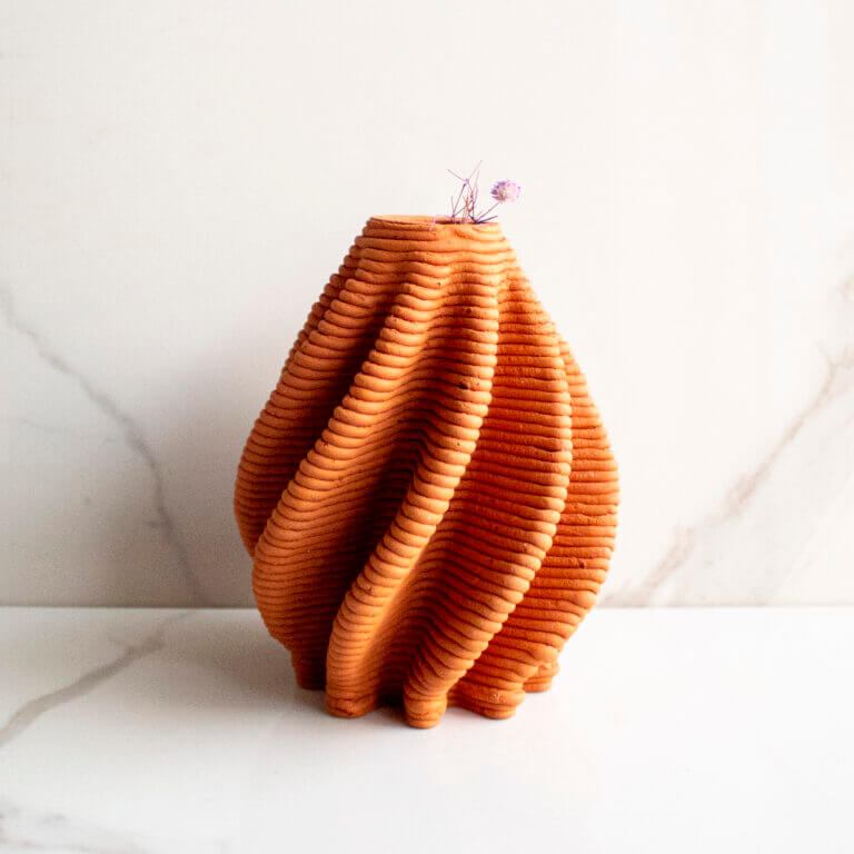 Terracotta Vase Brown and Twisted Vol. II