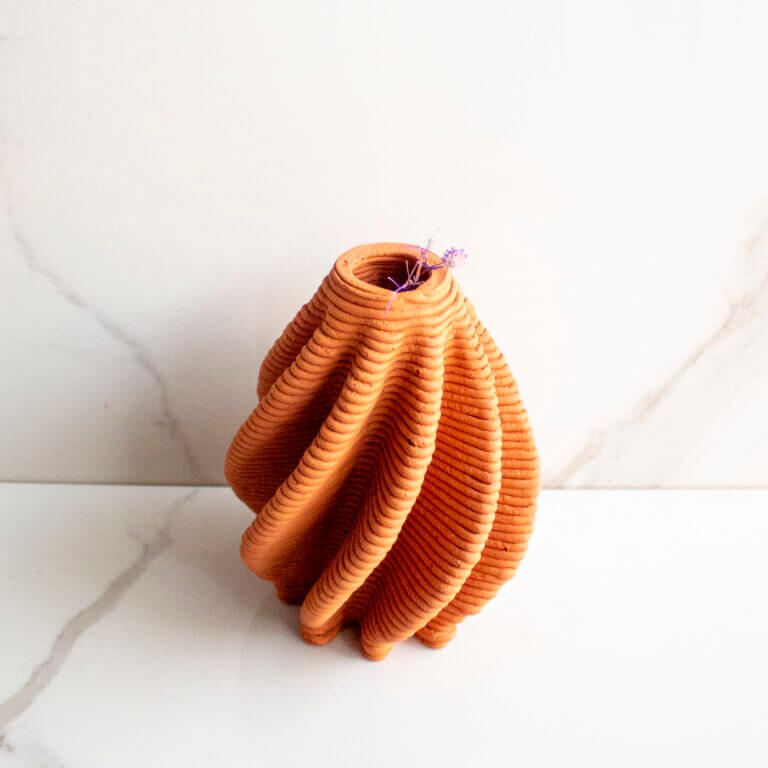 Terracotta Vase Brown and Twisted Vol. II