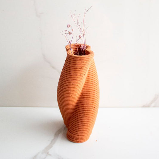 Terracotta Vase Brown and Twisted Vol. IV