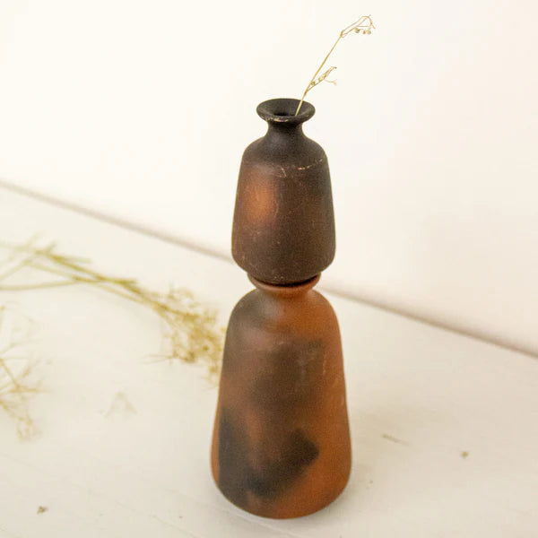 Terracotta Miniature Pots | Miniature Combo of Vase and Incense Holder Vol 3 | Terracotta