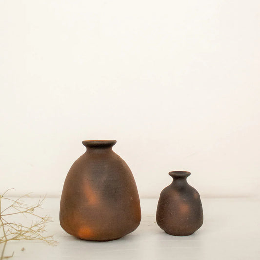 Terracotta Miniature Pots | Miniature Combo of Vase and Incense Holder Vol 4 | Terracotta