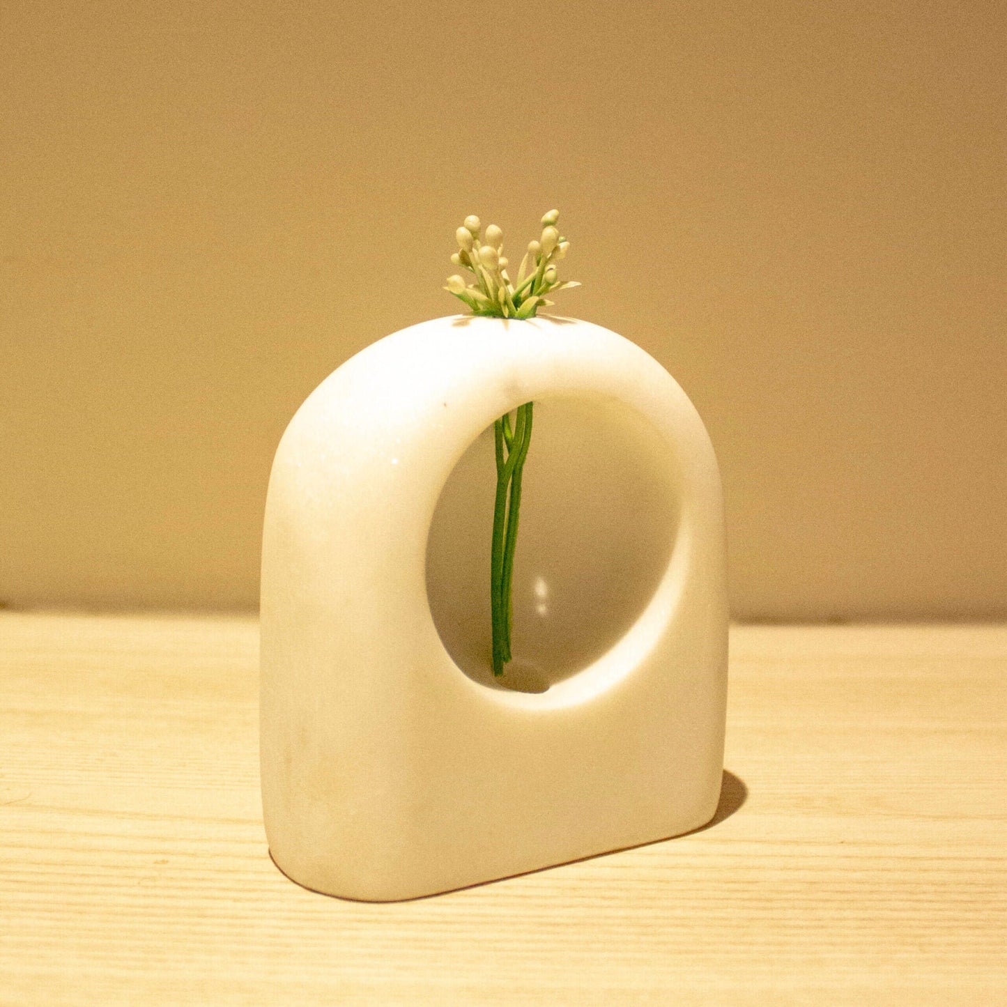 Naked Marble Vase | White Indian Marble