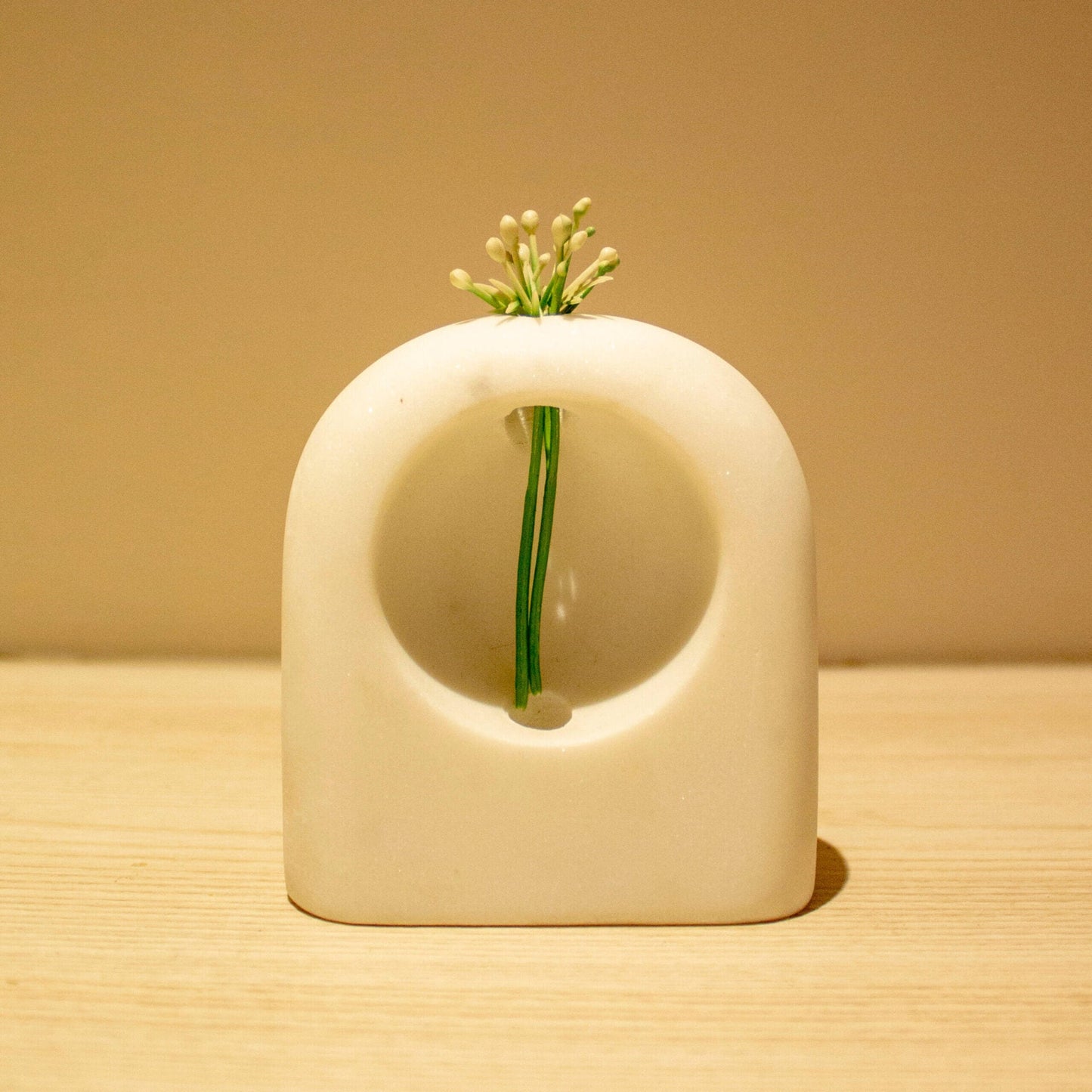 Naked Marble Vase | White Indian Marble