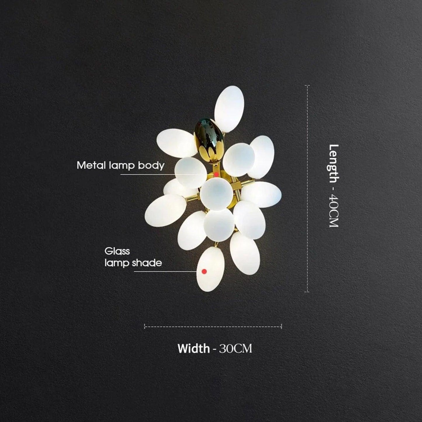 Uvae Albae Wall Light