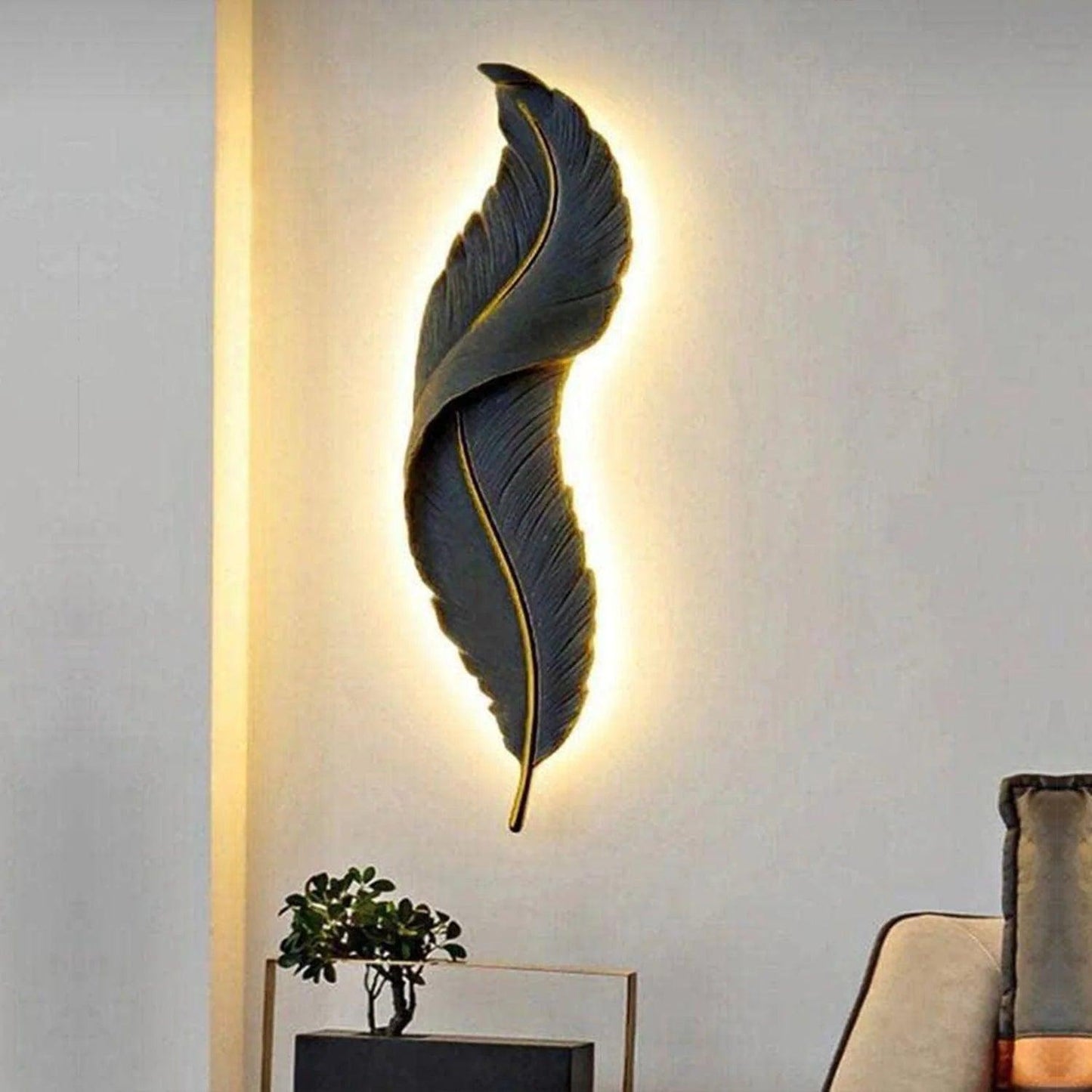 Snowy Quill Wall Light
