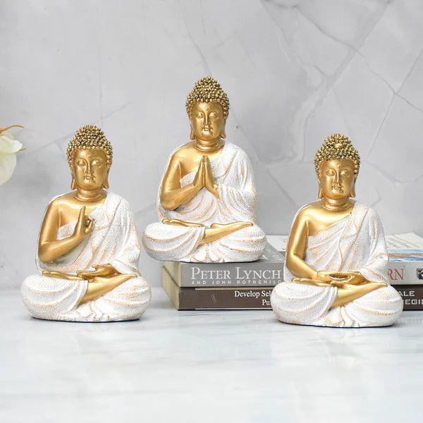 LORD BUDDHA STATUE IN THREE DIFFERENT POSITIONS