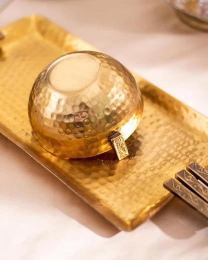 Hammered Handcrafted Tray Set