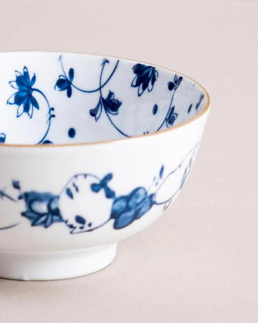 Orchid Blue & White Serving Bowls