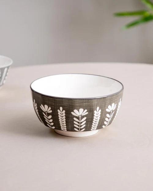 Italian Vlgano Grey Serving Bowl