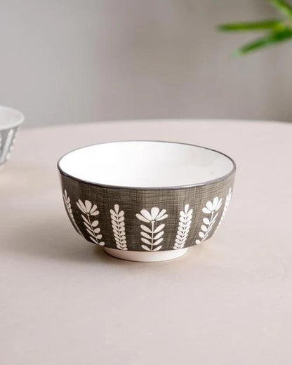 Italian Vlgano Grey Serving Bowl