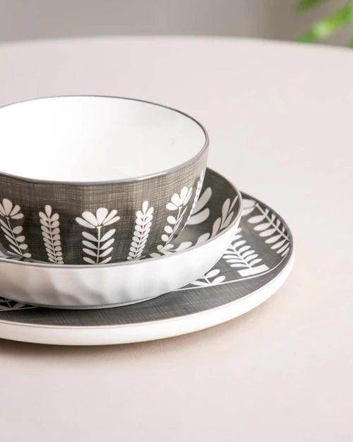 Italian Vlgano Grey Serving Bowl