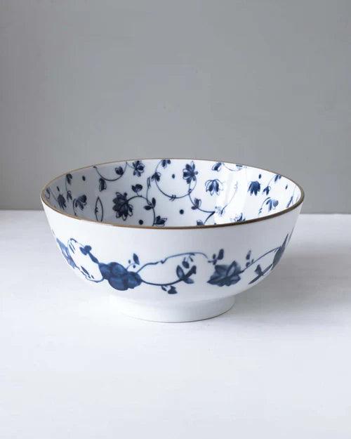 Orchid Blue & White Serving Bowls