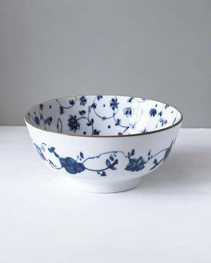 Orchid Blue & White Serving Bowls
