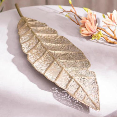 'Gilded Garden' Metal Leaf Serving Platter