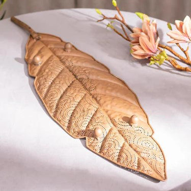 'Gilded Garden' Metal Leaf Serving Platter