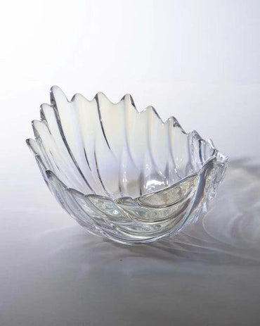 Leaf Shaped Crystal Decorative Bowl