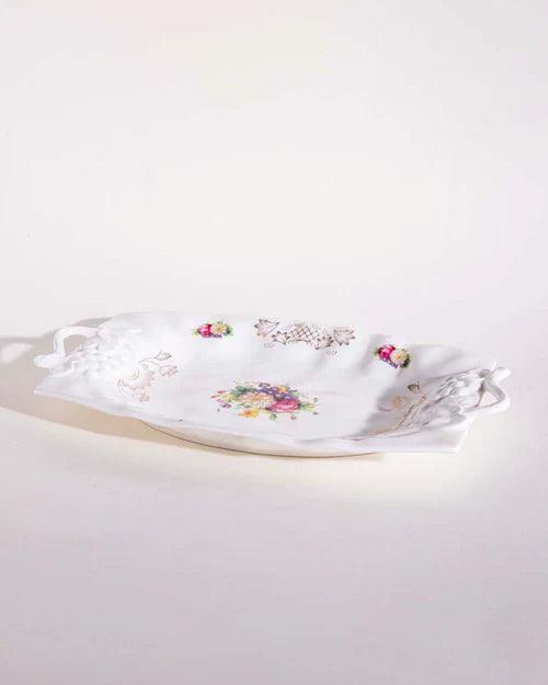 Grapes Embossed Serving Platter