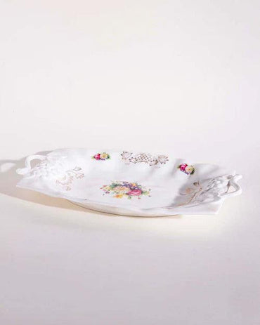 Grapes Embossed Serving Platter