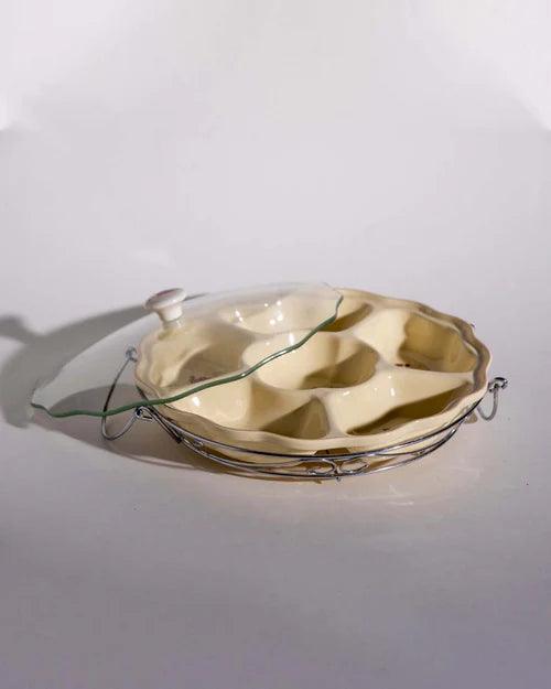 Country Roses Condiment Server Set