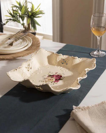 Country Roses Shallow Platter