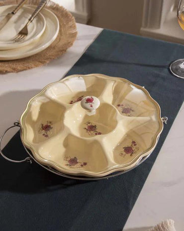 Country Roses Condiment Server Set