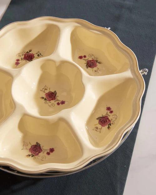 Country Roses Condiment Server Set